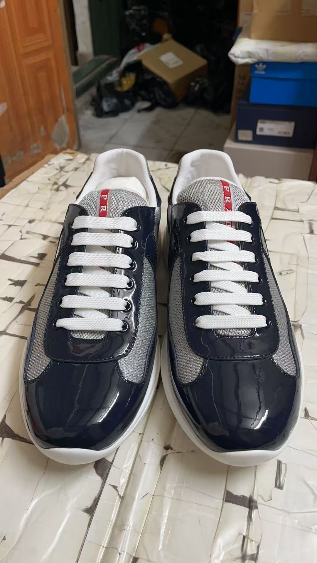 Prada Shoes(AAAA)Dark Blue-024