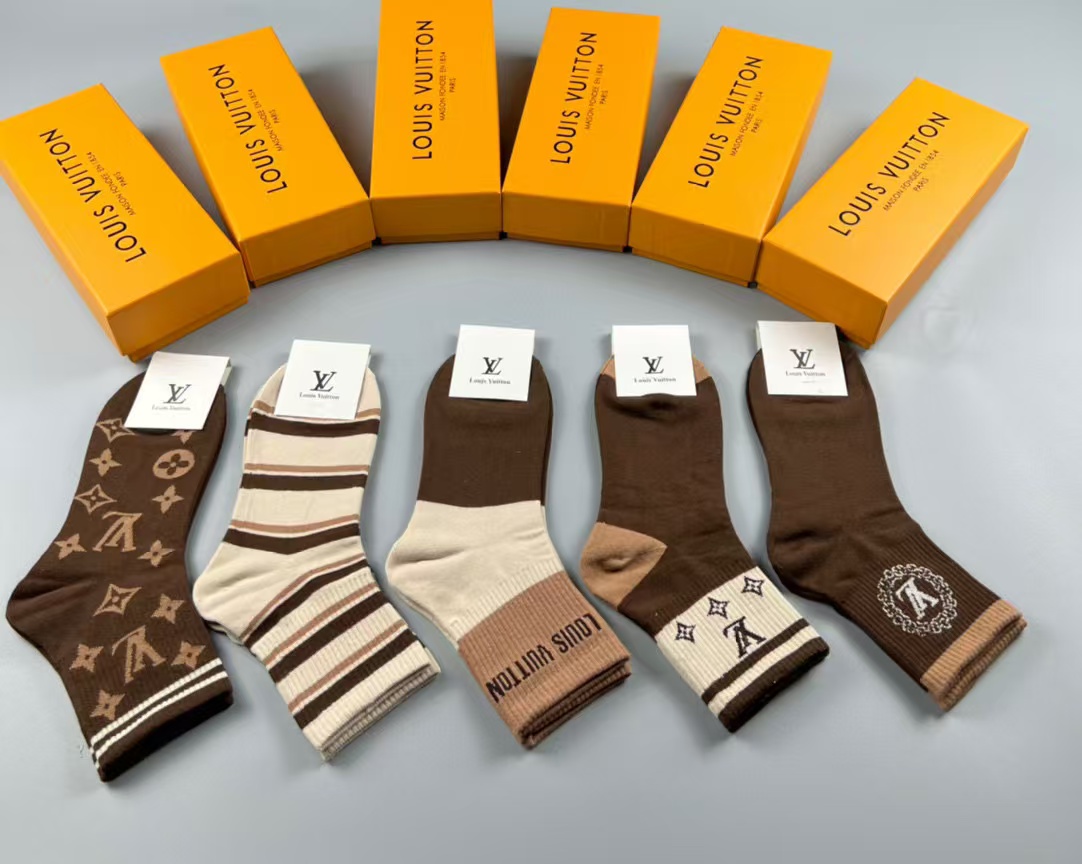 LV Socks(5 pairs)-379