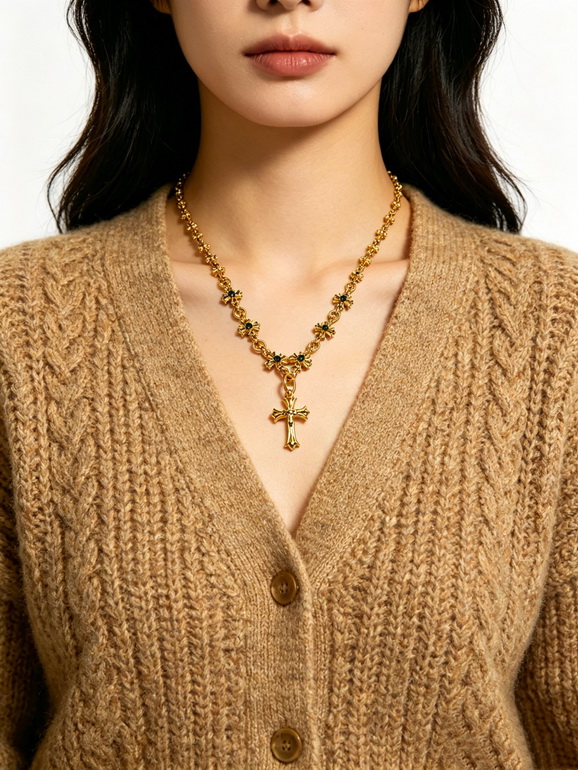 Chrome Hearts Necklace-043