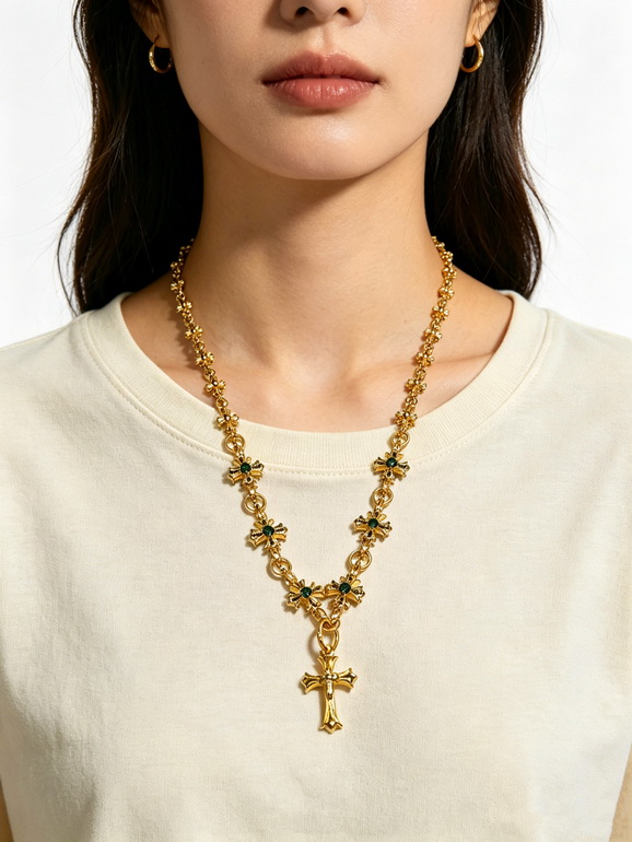 Chrome Hearts Necklace-043