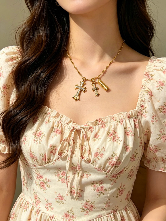 Chrome Hearts Necklace-092